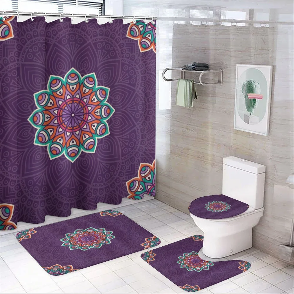 South Eastern Style Mandala Art — 4-Piece Bathroom Set preview