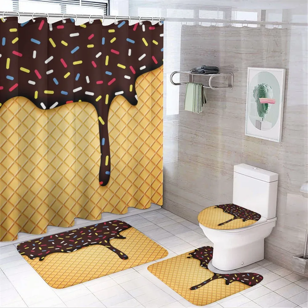 Choco Waffle — 4-Piece Bathroom Set preview