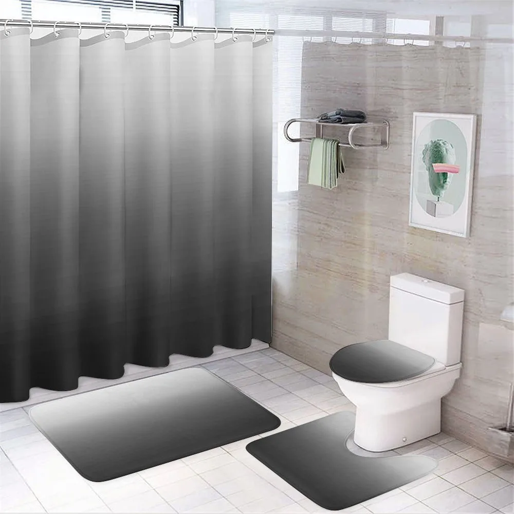 Greyscale Tone Change Theme — 4-Piece Bathroom Set preview