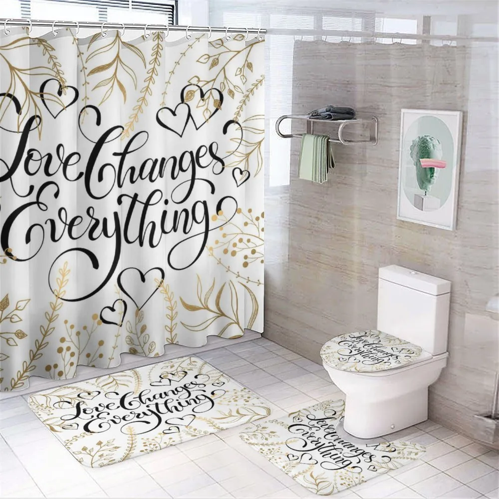 Foliage Pattern — 4-Piece Bathroom Set preview