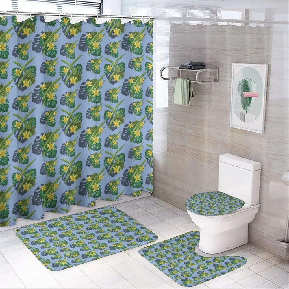 Exotic Botany Repetition — 4-Piece Bathroom Set preview