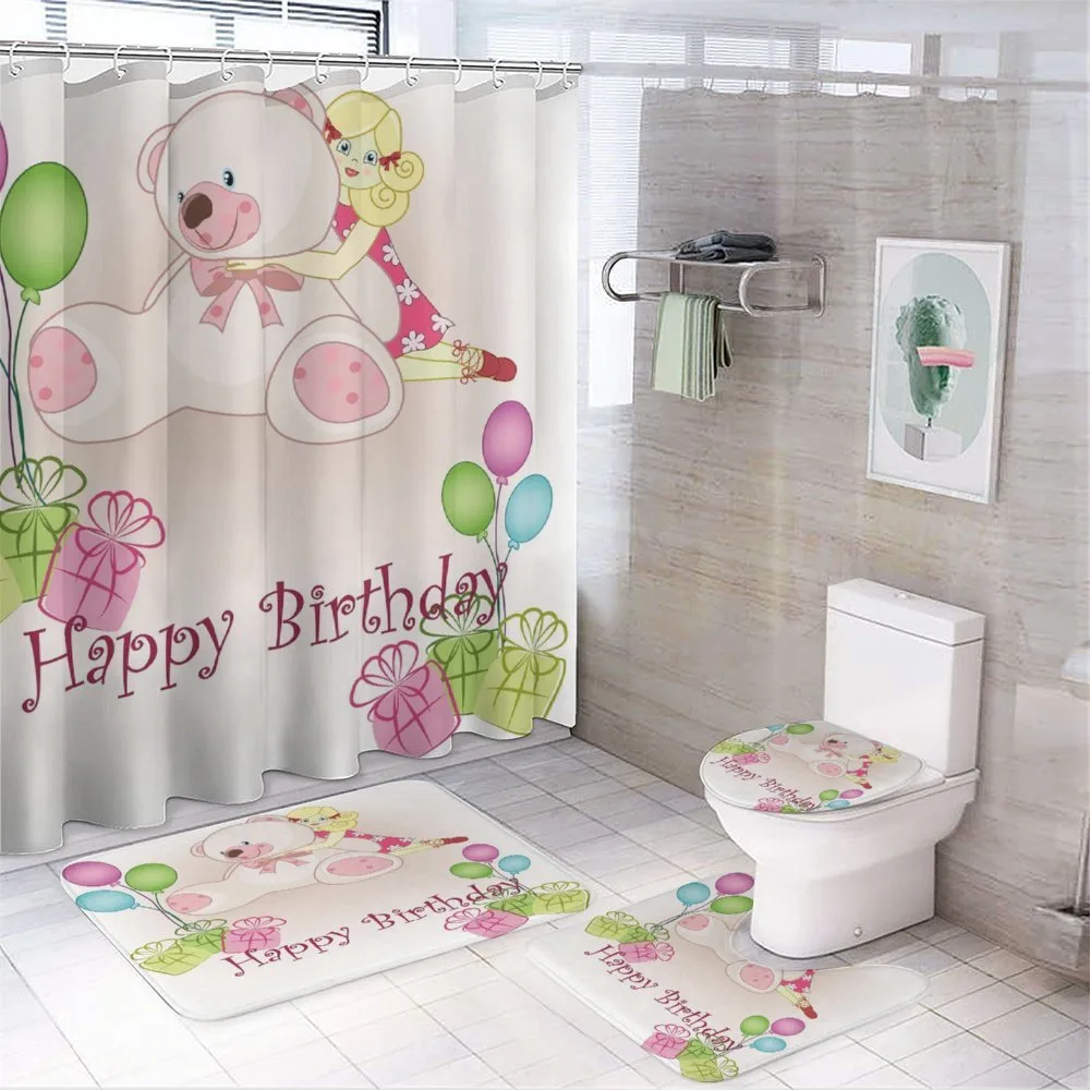 Girls Teddy Bears — 4-Piece Bathroom Set preview