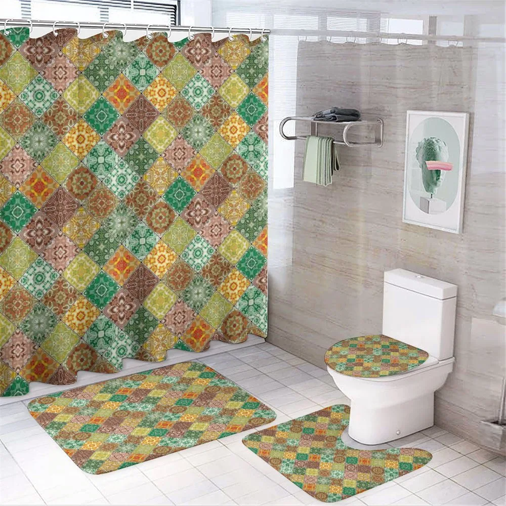 Traditional Vintage Tiles — 4-Piece Bathroom Set preview