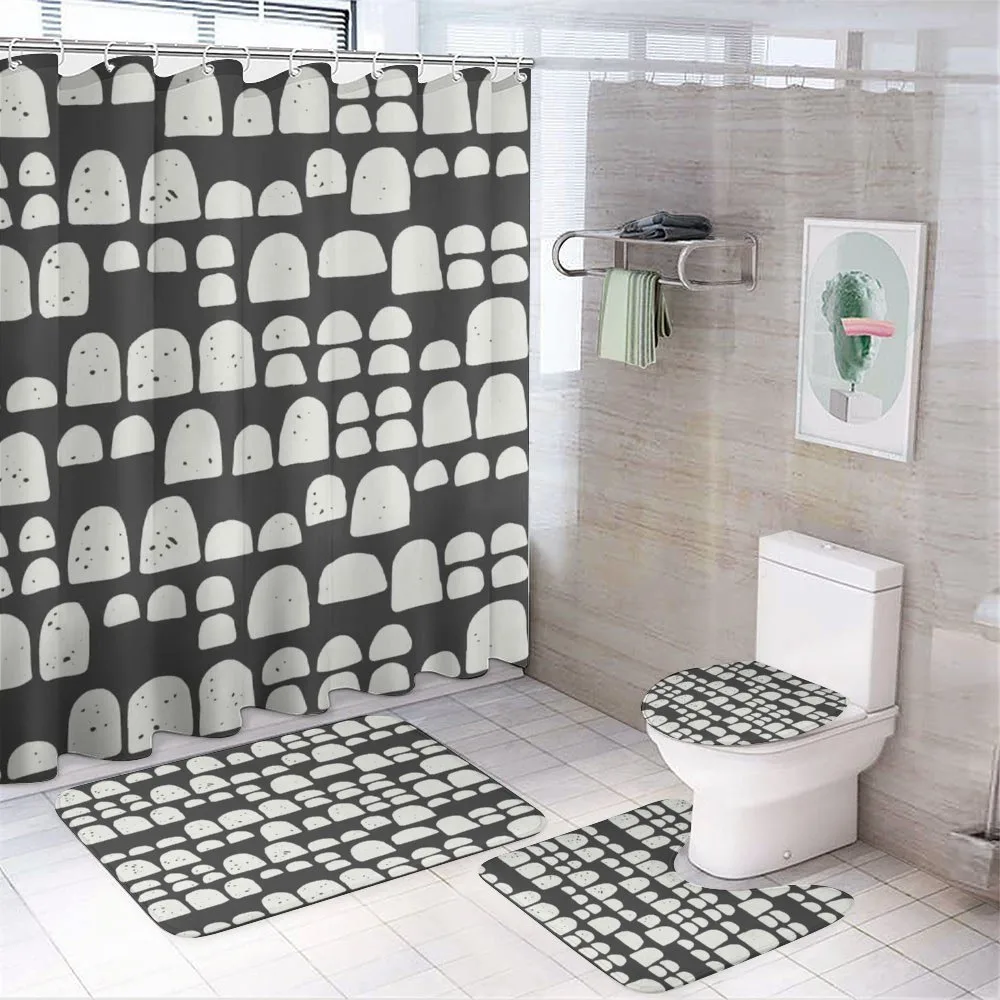 Abstract Primitive Motifs — 4-Piece Bathroom Set preview