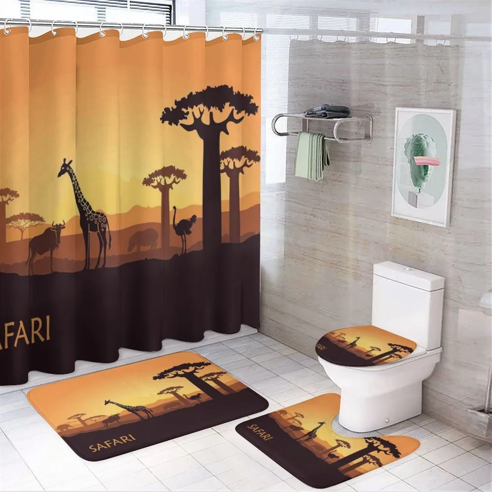 Exotic and Pastoral Sunset — 4-Piece Bathroom Set preview