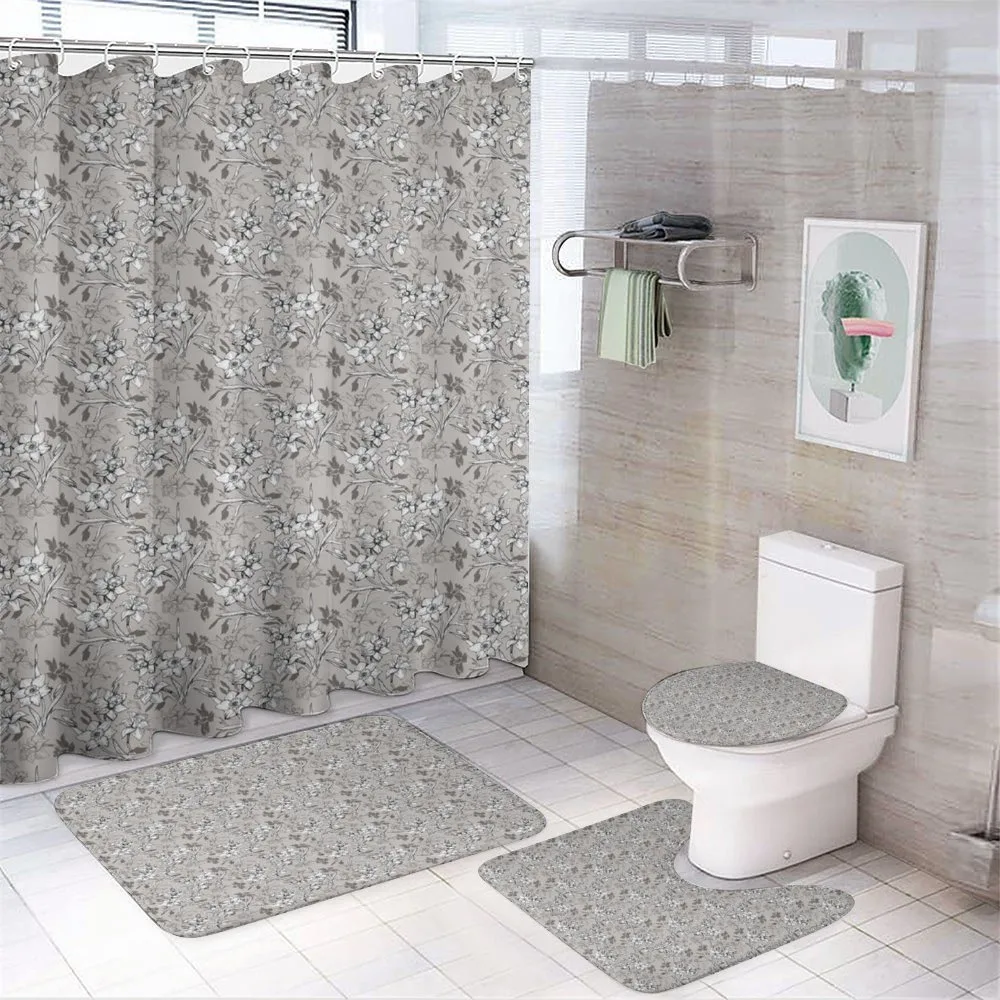 Floral Nostalgia Daffodils — 4-Piece Bathroom Set preview