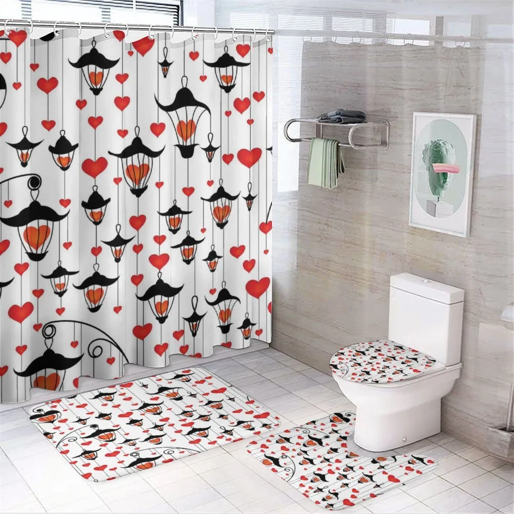 Lanterns and Hearts — 4-Piece Bathroom Set preview