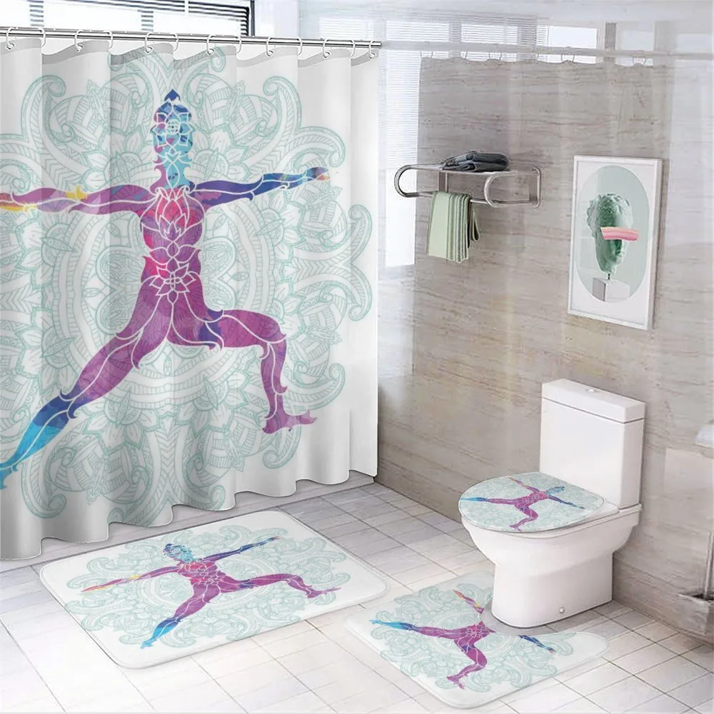 Mandala Boho Meditation — 4-Piece Bathroom Set preview