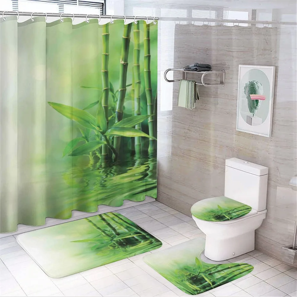Spa Bamboos Trees — 4-Piece Bathroom Set preview