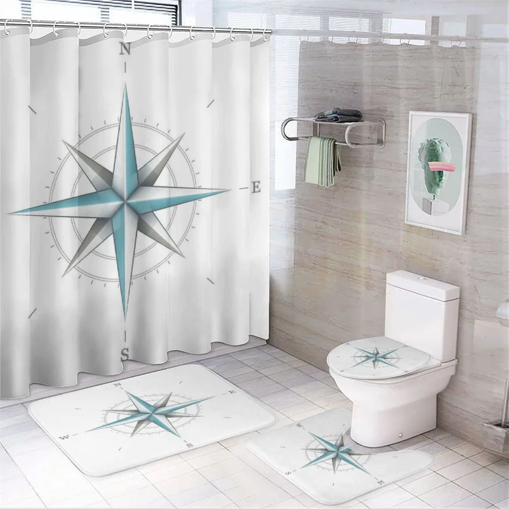 Antique Wind Rose — 4-Piece Bathroom Set preview