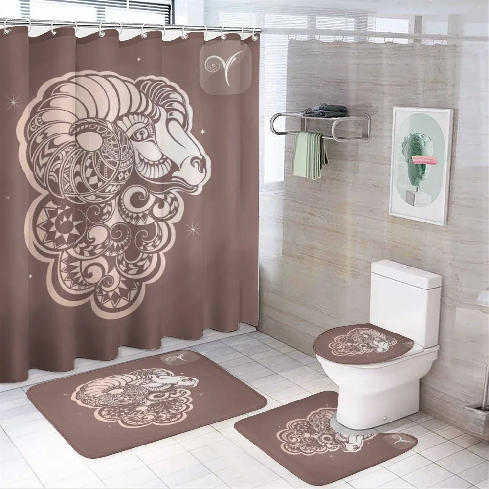 Ram Portrait Stars — 4-Piece Bathroom Set preview