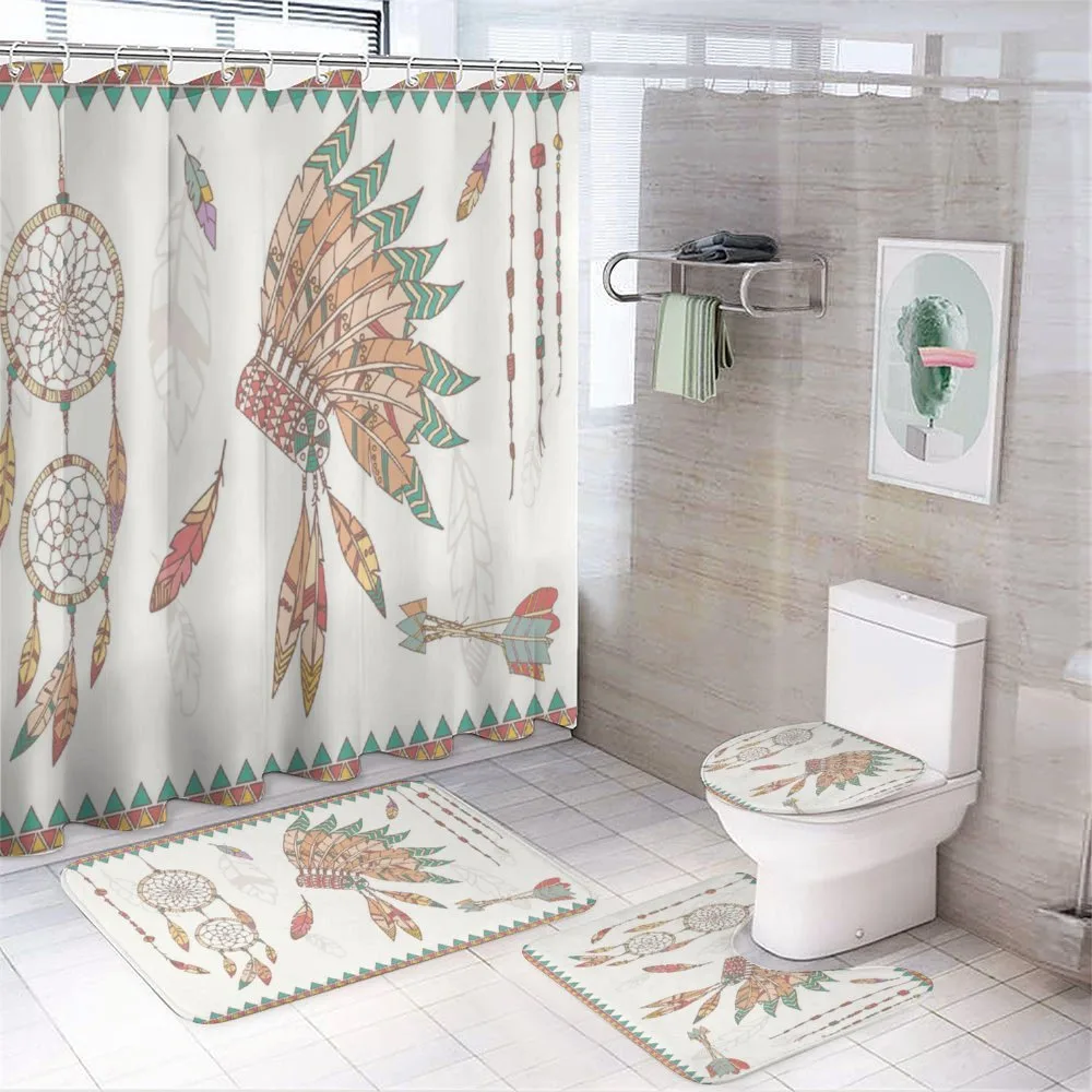Tribal Chief Headdress — 4-Piece Bathroom Set preview