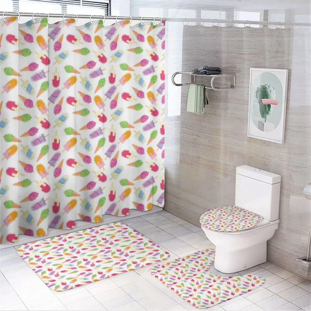 Cartoon Vibrant Color — 4-Piece Bathroom Set preview