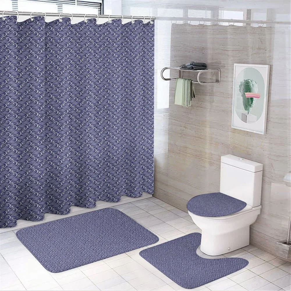 Curves Spirals — 4-Piece Bathroom Set preview