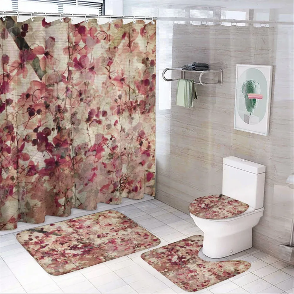Cherry Blossoms Floral — 4-Piece Bathroom Set preview