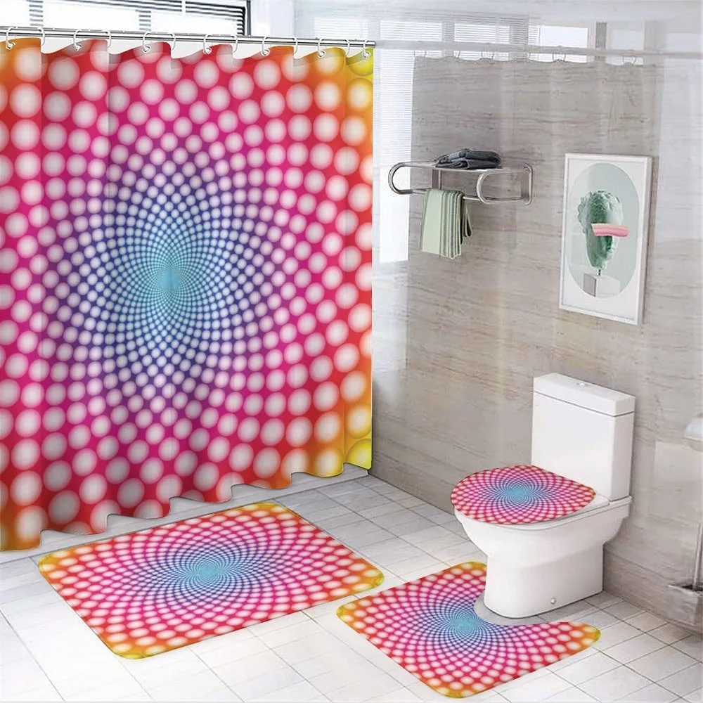 Modern Dots Design — 4-Piece Bathroom Set preview
