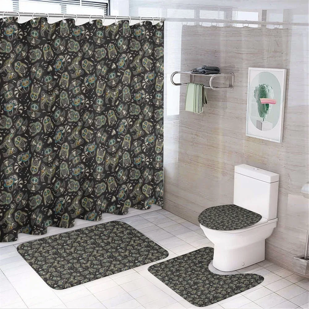 Owl Penguin Llama — 4-Piece Bathroom Set preview