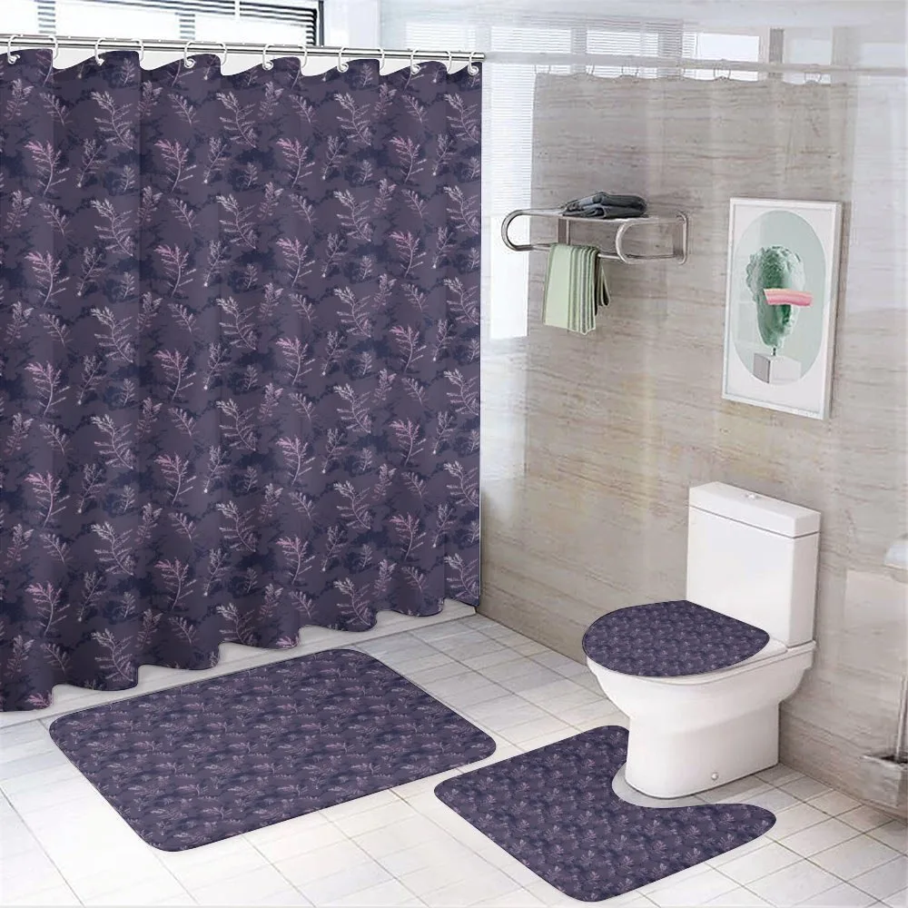 Abstract Branched Herbs Art — 4-Piece Bathroom Set preview