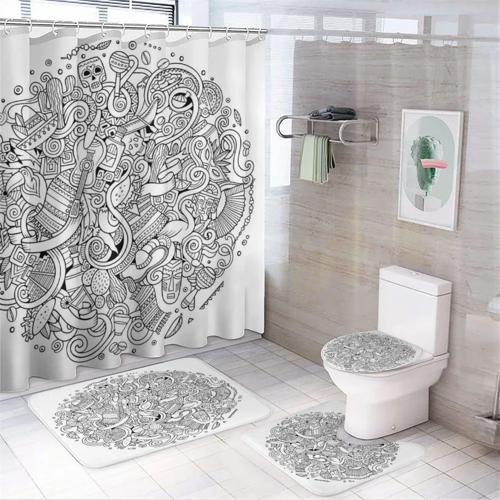 Latin American Culture Art — 4-Piece Bathroom Set preview