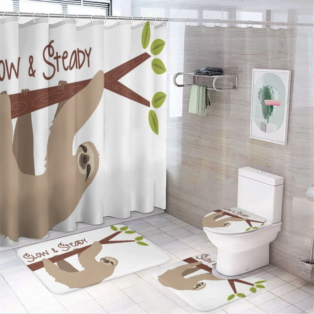 Cartoon Wildlife Mammal — 4-Piece Bathroom Set preview