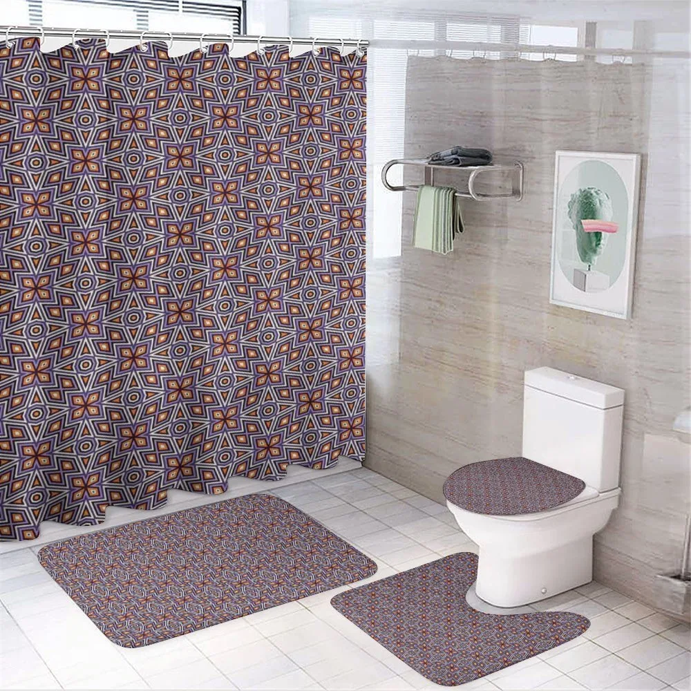 Retro Mesh Composition — 4-Piece Bathroom Set preview