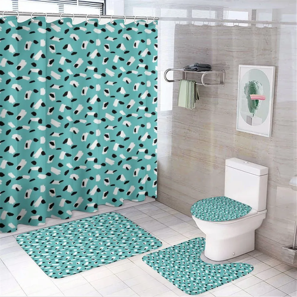 Quirky Brushstrokes — 4-Piece Bathroom Set preview