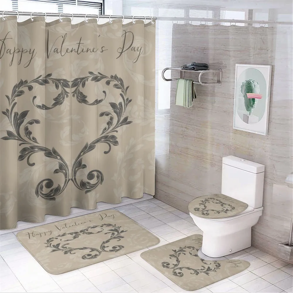 Valentine's Day Taupe — 4-Piece Bathroom Set preview