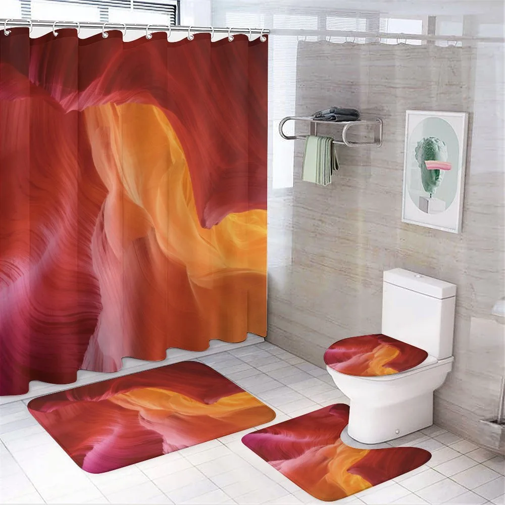 Color Hues of Eroded Stone — 4-Piece Bathroom Set preview