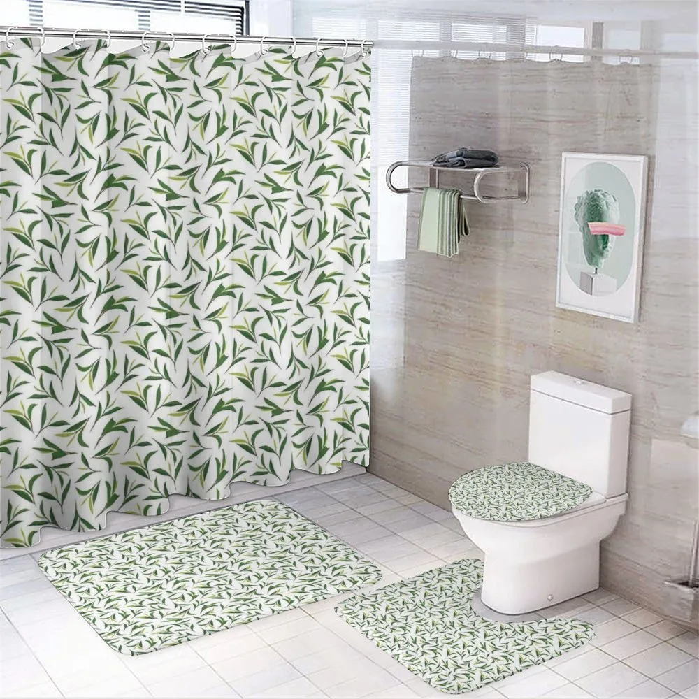 Green Leaves Healthy Herbal — 4-Piece Bathroom Set preview