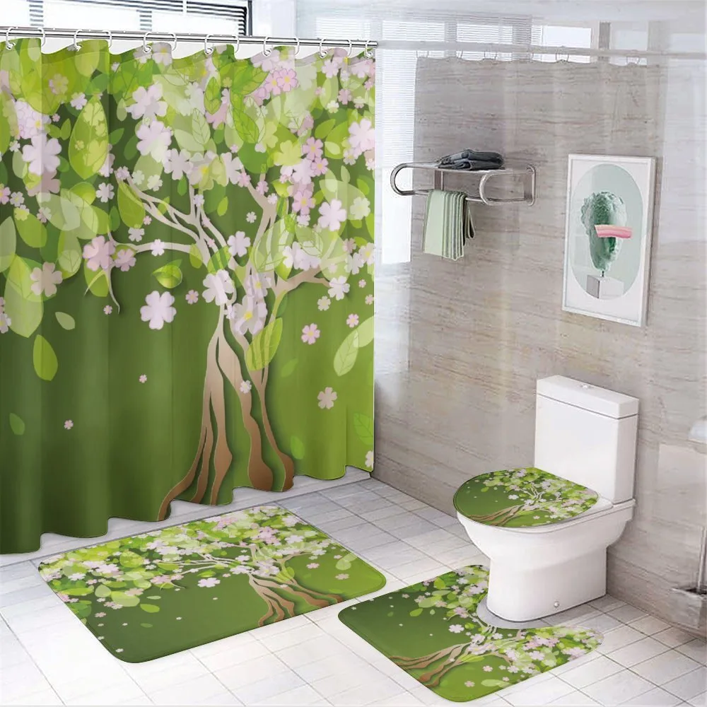Blossoming Petals Florets — 4-Piece Bathroom Set preview