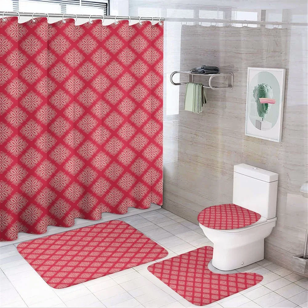 Heart Ornamental Motif — 4-Piece Bathroom Set preview