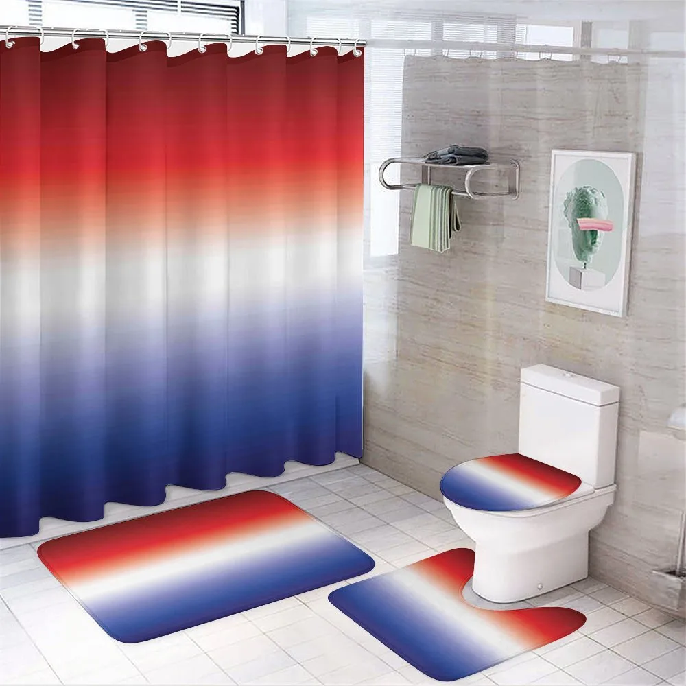 Patriotic Inspired Colors — 4-Piece Bathroom Set preview