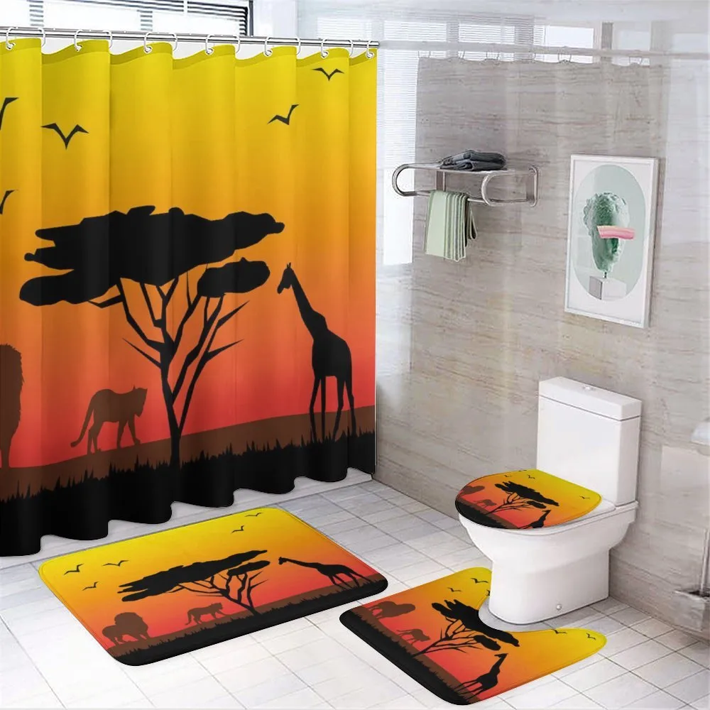 Savannah Animals Sunset — 4-Piece Bathroom Set preview