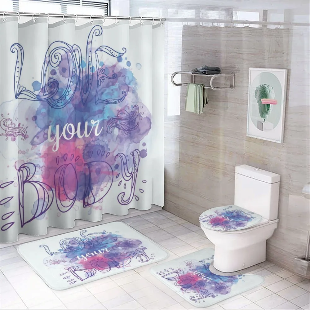 Calligraphy Art — 4-Piece Bathroom Set preview