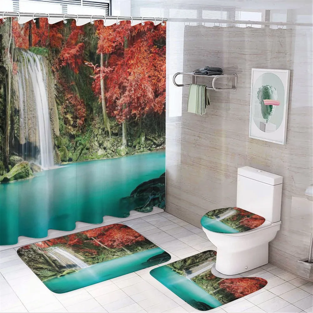 Fall Forest Oaks — 4-Piece Bathroom Set preview