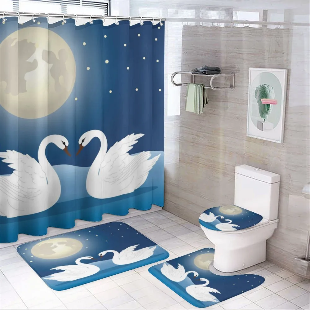 Moonlight Sky at Night Art — 4-Piece Bathroom Set preview