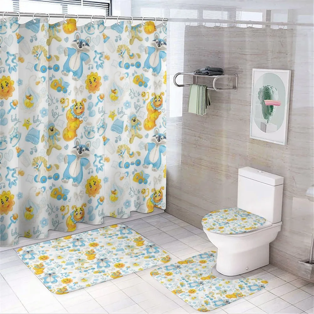 It's a Boy Sun Raccoon — 4-Piece Bathroom Set preview