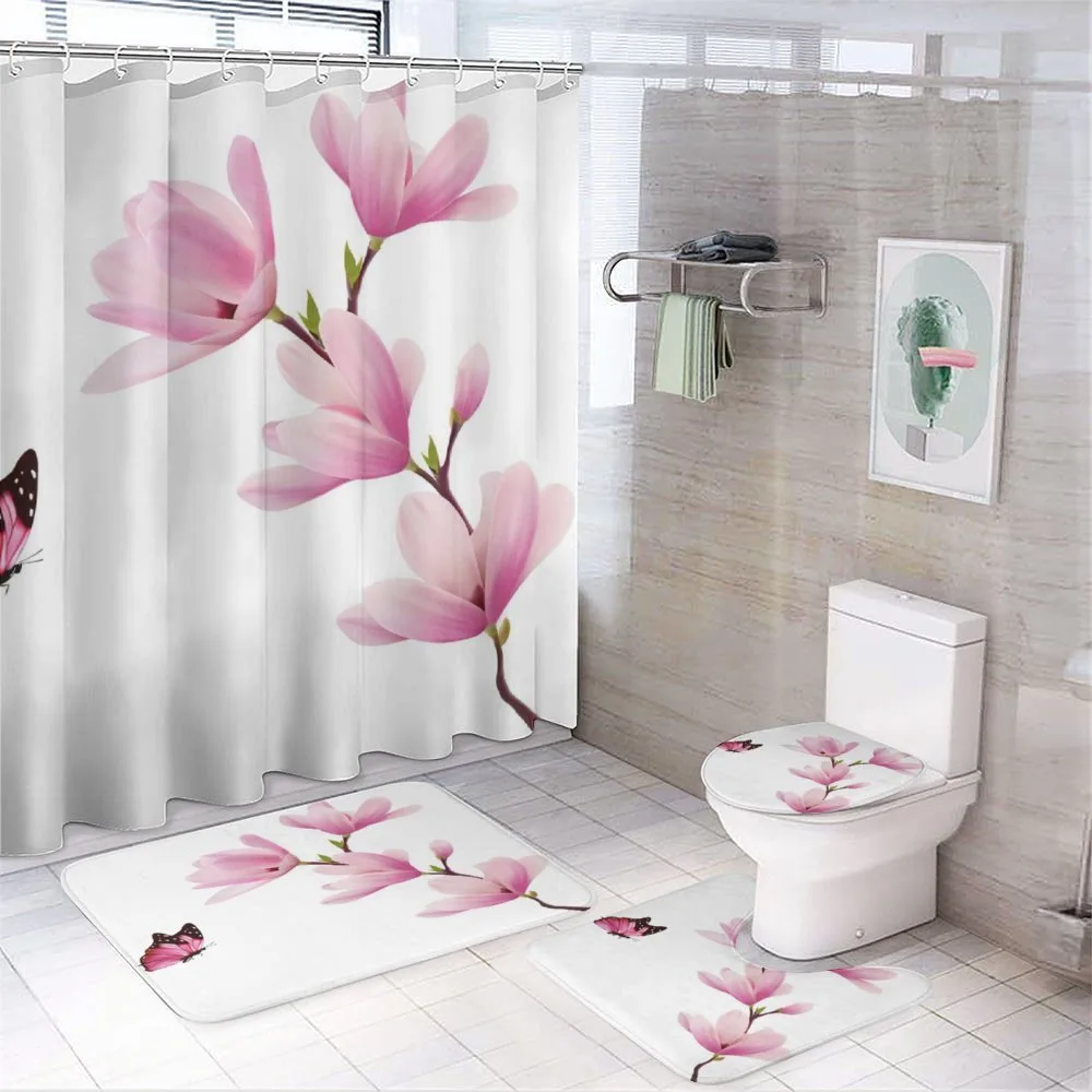 Blossom Branch Flowers — 4-Piece Bathroom Set preview
