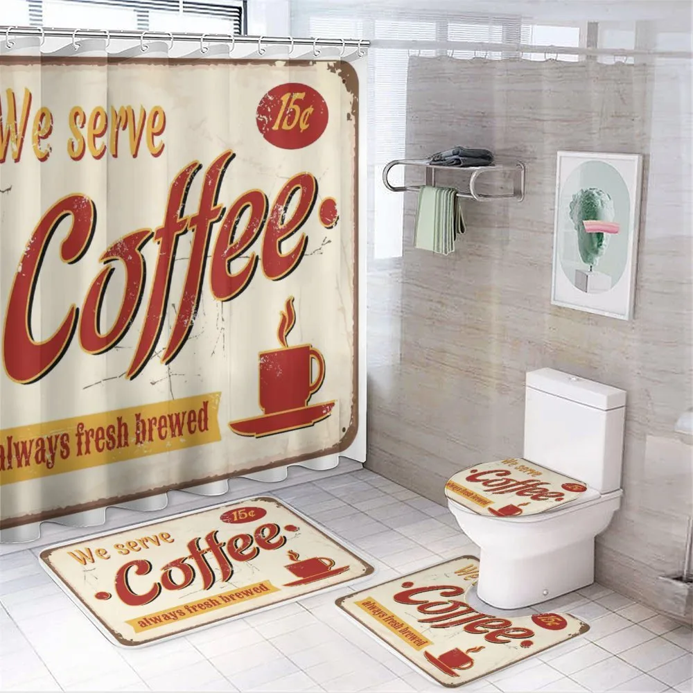Vintage Rusty Faded Tin — 4-Piece Bathroom Set preview