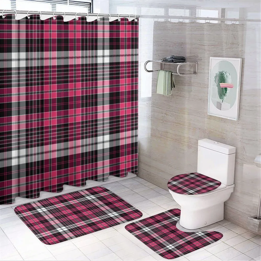 Geometric Old Tartan — 4-Piece Bathroom Set preview