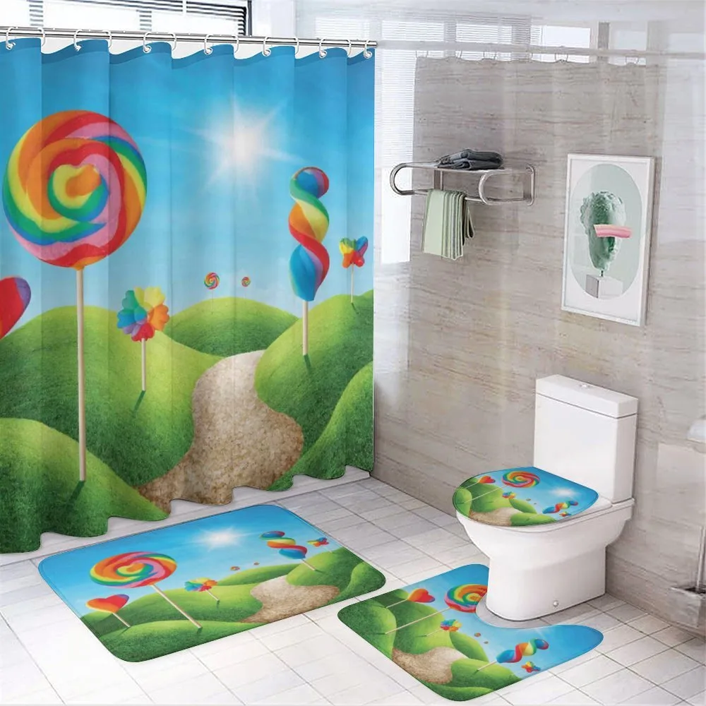 Candy Land Lollipops — 4-Piece Bathroom Set preview