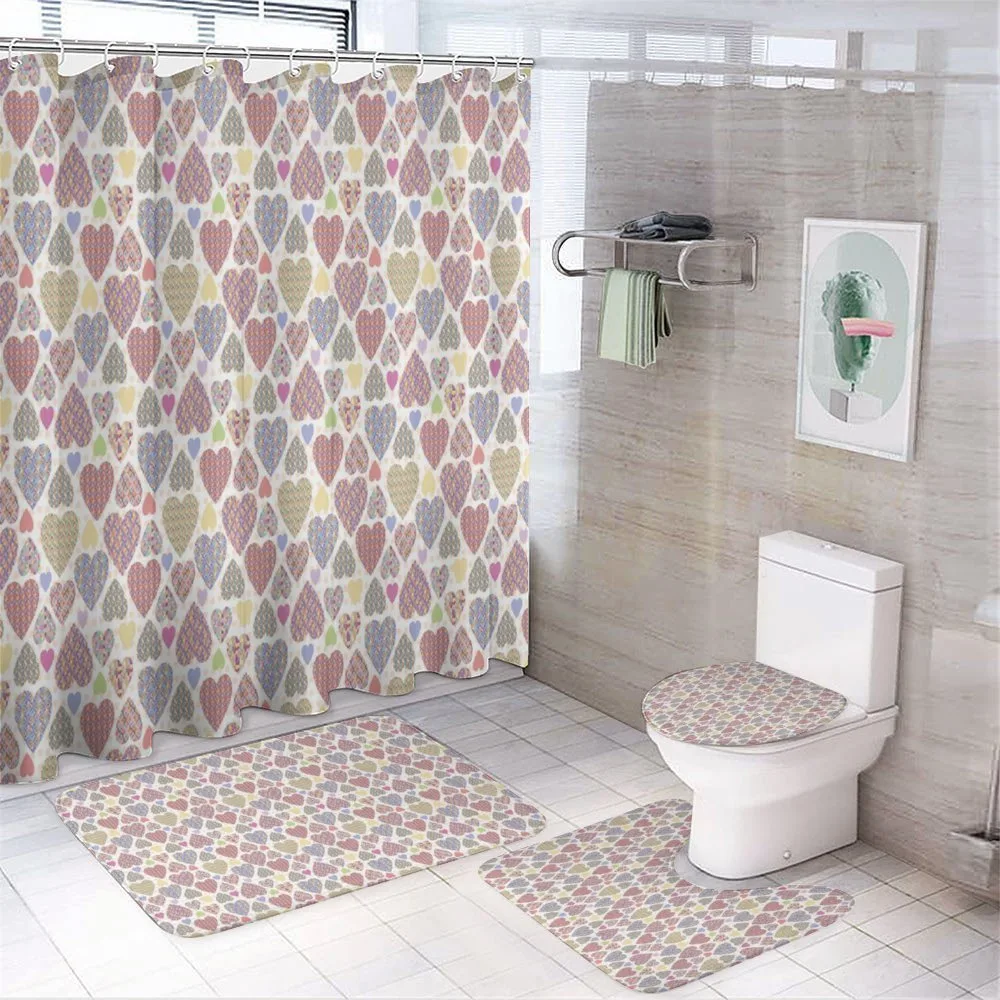Ornamental Mosaic Patterns — 4-Piece Bathroom Set preview
