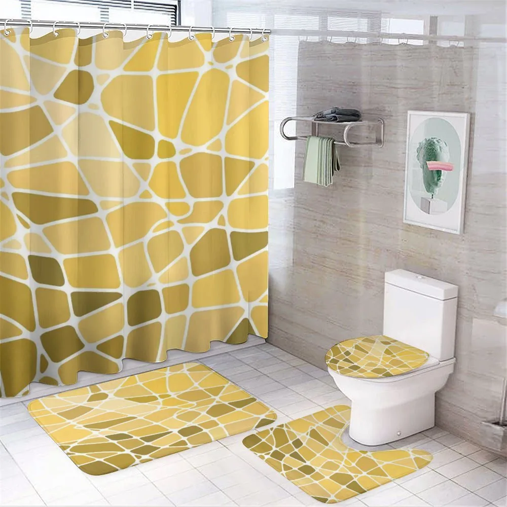 Disorganized Blocks — 4-Piece Bathroom Set preview