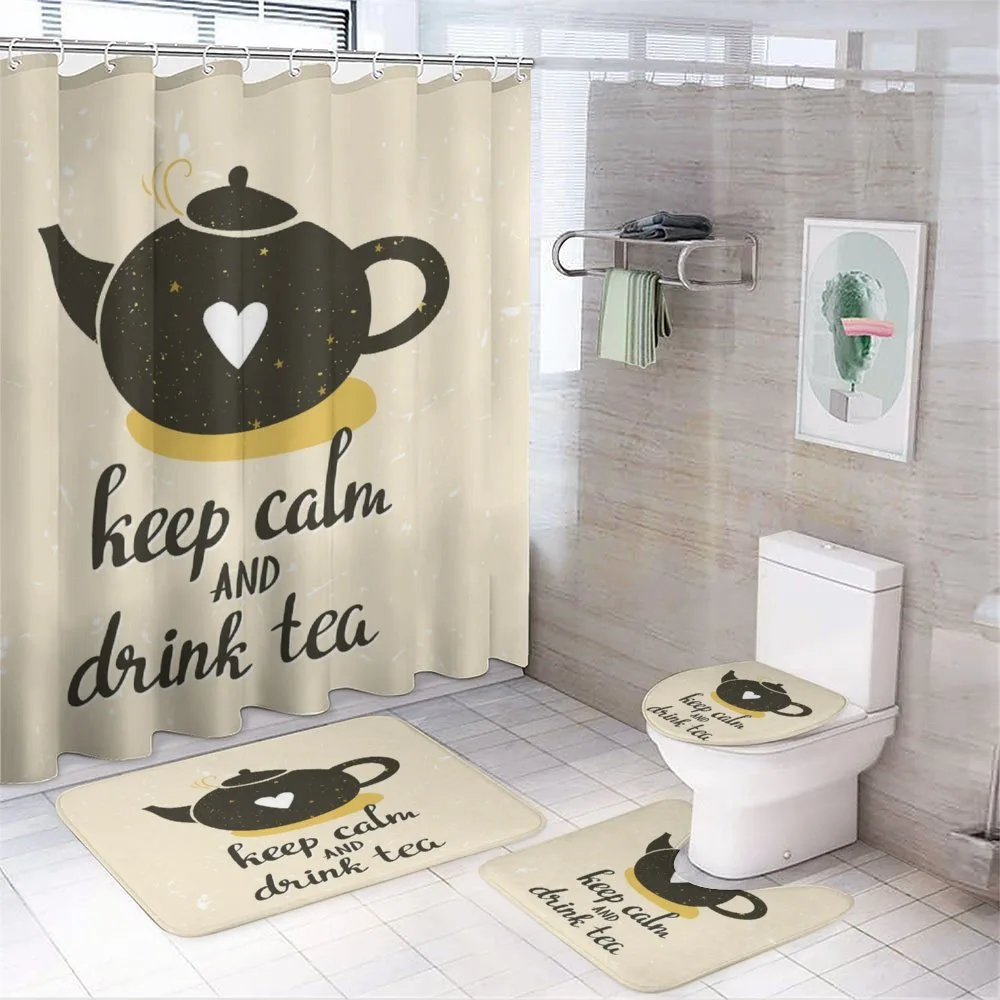 Drink Tea Teapot — 4-Piece Bathroom Set preview