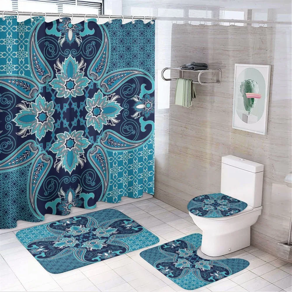 Floral Paisley Bohemic — 4-Piece Bathroom Set preview