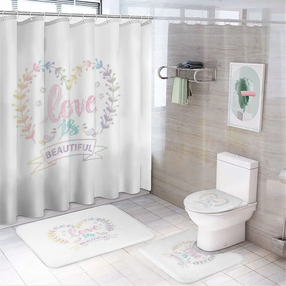 Pastel Dreamy Spring — 4-Piece Bathroom Set preview