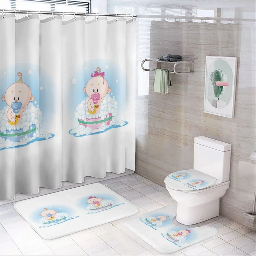 Girl Boy Bath — 4-Piece Bathroom Set preview