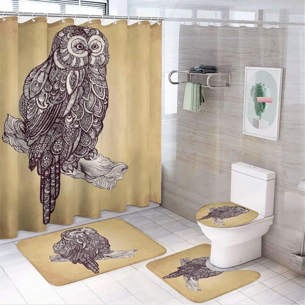 Bird Vintage Style — 4-Piece Bathroom Set preview