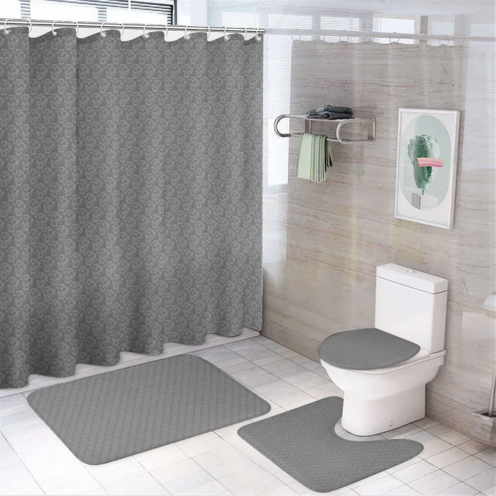 Hexagons and Triangles — 4-Piece Bathroom Set preview