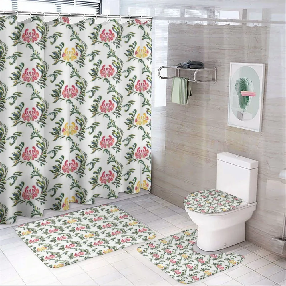 Leafy Flourishes Ornaments — 4-Piece Bathroom Set preview